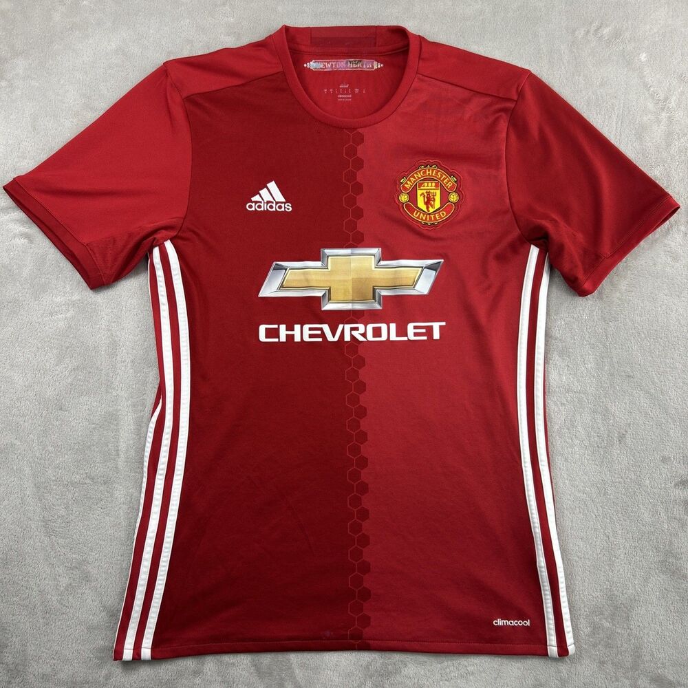Adidas Manchester United Jersey Shirt Home Football Soccer Men's Small Red